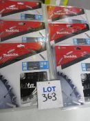 (6) Makita B-08903 TCT Makblade Circular Saw Blades for Wood (Unused)