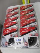 (10) Makita B-07945 Mforce TCT Circular Saw Blades for Wood (Unused)