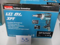 Makita DFS250Z Cordless Drywall Screwdriver (Unused/Body Only)