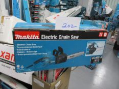 Makita UC4051A Electric Chainsaw, 400mm Bar Length 110 Volt (Unused)