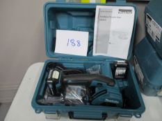 Makita HS301DWAE Cordless 12V Max Circular Saw, 85mm Blade in Carrying Case & (1) Battery & (1) Char