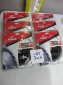 (6) Makita B-08523 TCT Makforce Circular Saw Blades for Wood (Unused)