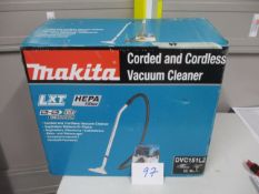 Makita DVC151LZ Corded & Cordless 240 Volt Vacuum Cleaner (Unused)