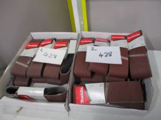 (16 Packs of 5) Makita Assorted Grit Abrasive Belts (Unused)