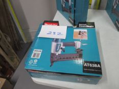 Makita AT638A Pneumatic Narrow Crown Stapler in Carrying Case (Unused)