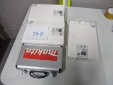 (3 Sets) Makita D-16368 SDS Plus Chisel Sets in Aluminium Cases (Unused)