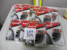 (10) Makita B-08280 MakForce TCT Circular Saw Blades for Wood (Unused)