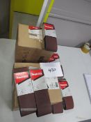 (23 Packs of 5) Makita Abrasive Assorted Grit Belts (Unused)