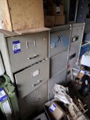 3 x 4 drawer filing cabinets