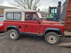 Land Rover 90 with 300TDi automatic 4 wheel drive, Registration J652 JFM, Odometer 114,050, Serial