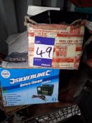 Silverline 12v/24v battery charger with addition battery charger