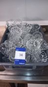Quantity of approx 40 clear glass ice cream bowls – Located in main kitchen