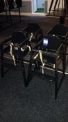 4 x SafeTots stackable wooden highchairs – Located in dining area