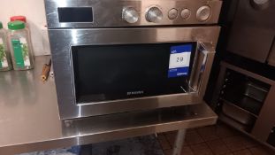 Samsung MJ26A6051AT 1,500w commercial 26 litre microwave, serial number 0C7V7WTY600029L (Jun 2025) –