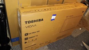 Toshiba 50UV2F53DBU 50in 4k UHD Smart TV – Located in pool room