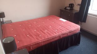 Freestanding and movable furniture to Room 2, including television (excludes all fitted and fixed