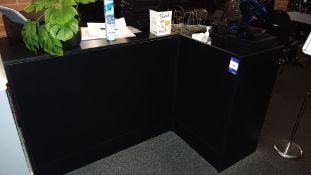 Triple section modular reception station approx 1,650 x 1,100 including corner section (excludes