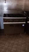 Lincat SLR9C/N Silverlink gas range 6 burner oven, serial number 30729142 (disconnection required by