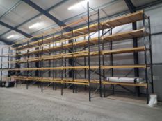 Warehouse Racking - Please see photos for a detailed list of component parts.