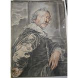 Set of Four Portrait Studies after Sir Anthony van Dyck (Flemish, 1599–1641) Mid-18th Century