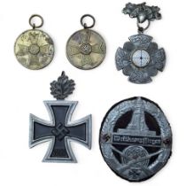 Militaria - a WWII German Kyfhauserbund Schiessauszeichnung 1938 badge, shooting marksman's arm