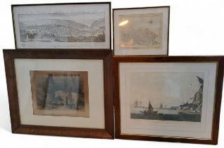 James Hardy, after, The Shoot, monochrome engraving, 35.5cm x 44cm, oak frame;   R & D Havell,