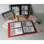 Stamps- A collection of world commercial and First Day covers and post cards, including GB FDC's