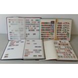 Stamps- four stock books of European stamps mint and used from early 20 century to modern.
