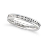 TIFFANY & CO., A DIAMOND FULL ETERNITY RING set all around with a row of round brilliant cut