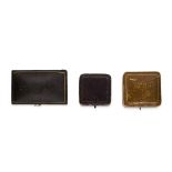 NO RESERVE - A COLLECTION OF ANTIQUE JEWELLERY BOXES comprising three boxes of various functions.