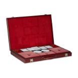 HERMÈS VINTAGE LEATHER TOILETRY TRAVELLING CASE  Condition grade C.  A gentleman's vanity case in