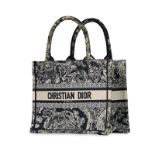 CHRISTIAN DIOR TOILE DE JOUY SMALL BOOK TOTE BAG