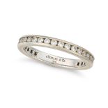 TIFFANY & CO., A DIAMOND FULL ETERNITY RING set all around with a row of round brilliant cut diamond