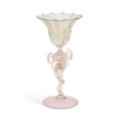 A RARE VENETIAN 'SERPENT STEM' GOBLET, CIRCA 1775