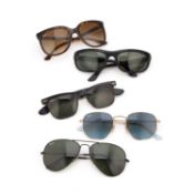 A GROUP OF RAY-BAN SUNGLASSES