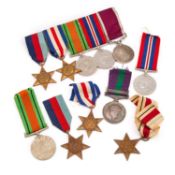 TWO SECOND WORLD WAR MEDAL GROUPS