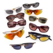 A GROUP OF SUNGLASSES