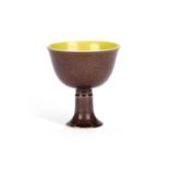 A CHINESE PORCELAIN STEM CUP