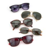 A GROUP OF RAY-BAN SUNGLASSES