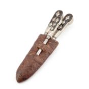 A SMALL TROUSSE MID-18TH CENTURY, DUTCH OR GERMAN