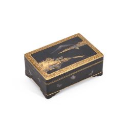 A FINE JAPANESE INLAID-IRON BOX EARLY 20TH CENTURY