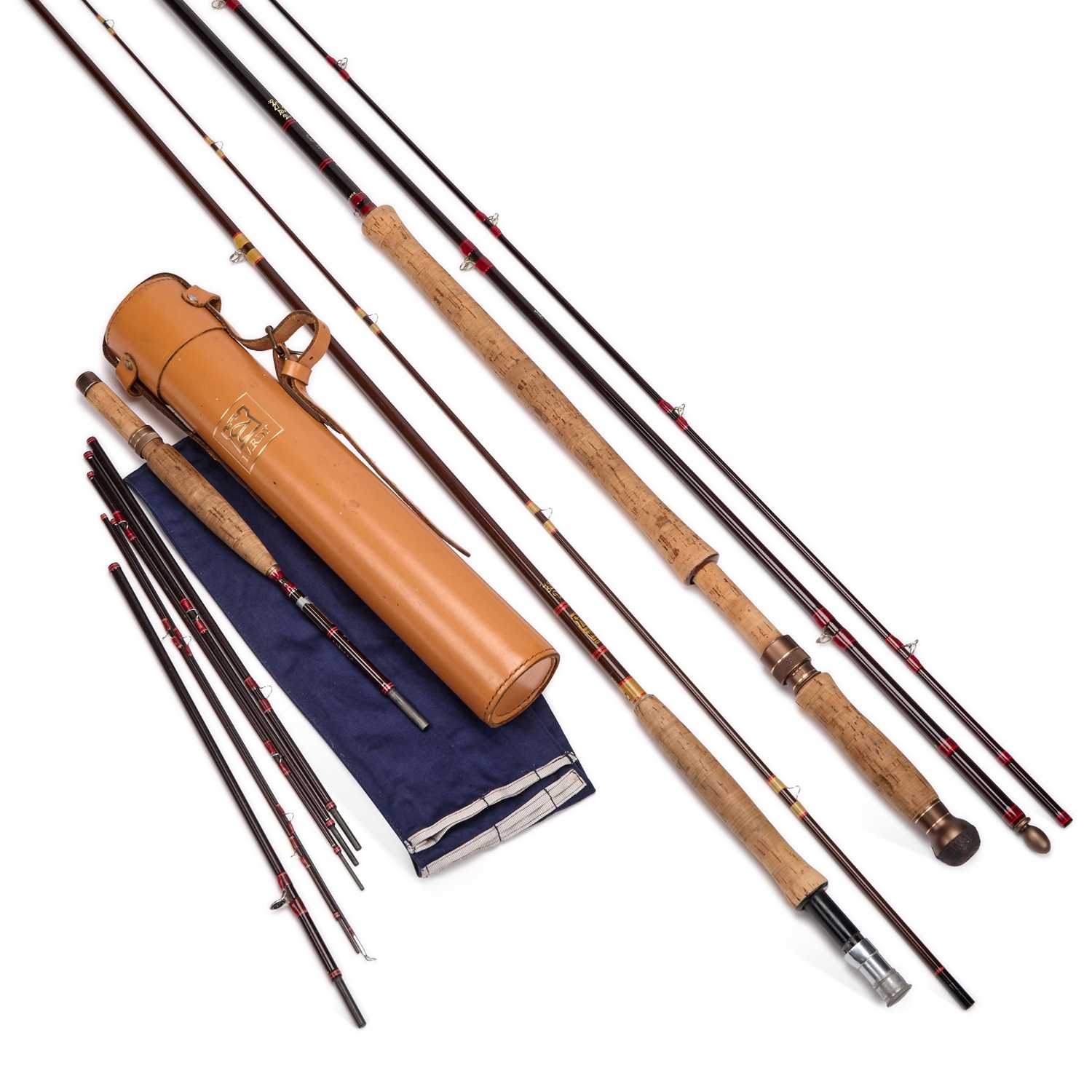 A HARDY GRAPHITE DE-LUXE SMUGGLER FLY ROD