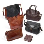 A GROUP OF DESIGNER HANDBAGS AND PURSES