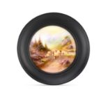 A ROYAL WORCESTER PLAQUE BY HARRY DAVIS