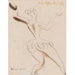 DUNCAN GRANT (BLOOMSBURY GROUP 1885-1978) DANCER (LYDIA)