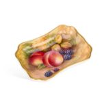 A ROYAL WORCESTER FRUIT PIN TRAY