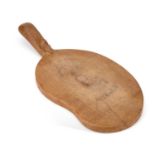 ROBERT THOMPSON OF KILBURN A MOUSEMAN OAK CHEESEBOARD