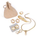 A GROUP OF CHRISTIAN DIOR COSTUME JEWELLERY