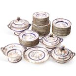 A STAFFORDSHIRE IRONSTONE DINNER SERVICE CIRCA 1840