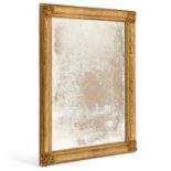 A CONTINENTAL GILTWOOD MIRROR FRENCH OR SPANISH, LATE 19TH CENTURY